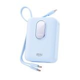 Pin Dự Phòng Kèm Cáp ROCK Y19 Mini Series 20000mAh 22.5W (with Type-C + Lightning Built-in Cable) 
