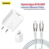  Bộ sạc nhanh, nhỏ gọn Baseus Super Si Quick Charger 20W dùng cho iPhone 12/iP11/XS Max (Type C, 20W/18W, PD/ QC3.0 Quick charger) 