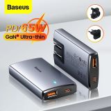  Củ sạc nhanh Baseus GaN5 Pro Ultra-Slim Fast Charger 65W (Combo Củ sạc nhanh Ultra Slim siêu mỏng kèm Cáp sạc 100W, Type C + USB, PD3.0/PPS/QC4.0/SCP/FCP Multi Quick Charge Protocol) 