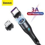 Cáp từ hỗ trợ sạc nhanh Baseus Zinc Magnetic Gen5 Safe Fast Charging Cable (USB to Lightning/ Type C/ Micro , Magnetic, Dustproof, Quick charge and Data Cable) 