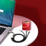  Cáp sạc đa năng Baseus Year of the Tiger One-for-three Data Cable USB to M+L+C 3.5A 1.2m 