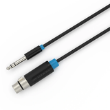  Dây cáp âm thanh cho micro có dây chất lượng cao VENTION BBE (1.5m, 6.35mm TRS Male to XLR Female) 