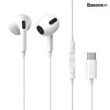  Tai Nghe Type-C  Baseus Encok lateral in-ear Wired Earphone C17 Cho Smartphone & iPad Pro 