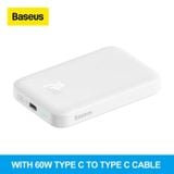  Pin Sạc Dự Phòng Không Dây Tích Hợp Nam Châm Baseus Magnetic Wireless Charging Power bank 6000mAh 20W (With Baseus Xiaobai series Cable Type-C to Type-C 60W(20V/3A) 50cm) 