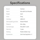  USB OTG Type-C 2.0 to MicroSD Card Reader VENTION CLM 