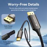  Cáp Chuyển Type-C to DP 8K Bi-Directional VENTION CRF (8K@60Hz, Cotton Braided) 