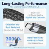  Cáp Nối Dài C to C VENTION TRF 100W (USB3.2 Gen2, Male to Female, 4K@60Hz, 1M, 10Gbps) 