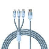  Cáp Sạc Đa Năng Baseus StarSpeed 1-for-3 Fast Charging Data Cable USB to Micro Lightning Type C 3.5A 