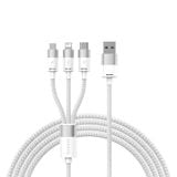  Cáp Sạc Đa Năng Baseus StarSpeed 1-for-3 Fast Charging Data Cable USB to Micro Lightning Type C 3.5A 