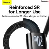  Cáp Sạc nhanh Tự Ngắt Gen2 Baseus Explorer Series cho iPhone/iPad (Type C to Lightning Auto Power-Off, PD 20W Fast Charging Data Cable) 