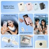  Pin Dự Phòng VENTION FKA 10000mAh 22.5W (With Type-C Built-in Cable, Digital Display) 