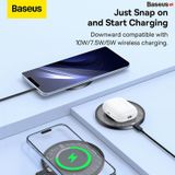  Đế Sạc Nhanh Không Dây Baseus Simple 2 Wireless Charger 15W Qi Cho iPhone Samsung Xiaomi Huawei LG Airpods (Kèm Cáp C To C 24W 12V/2A) 