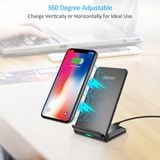  Đế sạc nhanh không dây kiêm giá đỡ cho điện thoại Choetech T524-S 10W Fast Wireless Charging Stand 