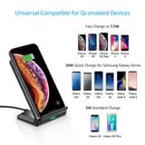  Đế sạc nhanh không dây kiêm giá đỡ cho điện thoại Choetech T524-S 10W Fast Wireless Charging Stand 