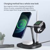  Đế sạc không dây Magsafe  Choetech T583-F Wireless Charger 4in1 15W (Wireless Quick Charger for iPhone/Airpods/Apple Watch/Apple Pencil) 