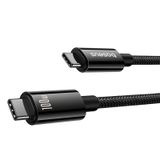  Cáp Sạc Nhanh Baseus Tungsten Gold C to C 100W (20V/5A, USB3.2, 4K@60Hz, 20Gbps) 