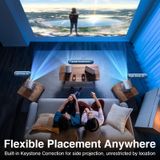  Máy Chiếu Điện Tử RTAKO A8 (1080P, Auto-Focus Projector, SDR, Focus Adjustment, 5000 Lumen, 200±20 ANSI Brightness, 32-150 inches, Supports 2.4G/5GHz Dual-Band Wi-Fi) 