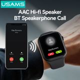  Đồng Hồ Thông Minh USAMS ZB325 (Bluetooth v5.3, 220mAh, 2.01'' HD colourful display, Intelligent voice assistant, Control mobile phone, AAC hi-fi speaker, Bluetooth hands-free calling, Smart life/health monitoring/exercise record) 