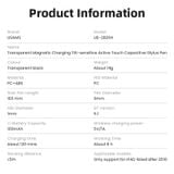  Bút Cảm Ứng Cho iPad USAMS ZB264 (Bluetooth v5.1, Trong Suốt, 8H, 100mAh) 