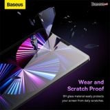  Kính Cường Lực Full Màn Hình Chống Trầy Siêu Nét Baseus Crystal Series 0.3mm HD Tempered Glass Screen Protector Cho IPad Pro/Air/Mini (12.9, 11, 10.9, 10.5, 10.2, 7.9 inch) 