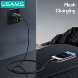  Cáp sạc nhanh USAMS SJ741 Type-C To Lightning 30W Digital Display Zinc Alloy HX Series 