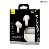  Tai Nghe Bluetooth Chống Ồn Thông Minh Baseus Storm 1 ANC TWS Earphones ( Bluetooth 5.2 , GPS - APP Control, Super Fast charge, Nearly No-delay, Hifi  HD Stereo Gaming Earbuds ) 