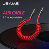  Cáp Âm Thanh 3.5mm USAMS SJ256 (Cáp lò xo, 1.2m) 