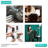  Pin Dự Phòng USAMS CD185 30000mAh 65W (Digital Display, Kèm cáp C to C 100W, PD/QC/FCP/AFC) 
