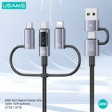  Cáp sạc đa năng USAMS SJ713/SJ736 60W 6In1 Digital Display Sufeng Series 