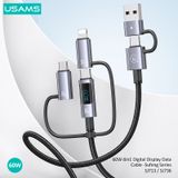  Cáp sạc đa năng USAMS SJ713/SJ736 60W 6In1 Digital Display Sufeng Series 