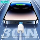  Cáp sạc nhanh USAMS SJ657 U86 PD30W Type-C To Lightning Rainbow Braided 