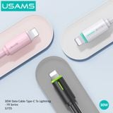  Cáp Sạc Nhanh USAMS SJ735 Type C To Lightning PD 30W Charging & Data Cable 