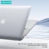  Cáp sạc nhanh USAMS SJ660 Type-C To Type-C PD100W Cloud Series 