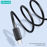  Cáp sạc nhanh USAMS SJ690 Micro Striped KY Series (USB to Micro-USB) 