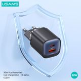  Củ Sạc Nhanh C+A USAMS CC254 30W (GaN, PD3.0) 