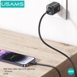  Cáp Sạc Nhanh USAMS SJ735 Type C To Lightning PD 30W Charging & Data Cable 