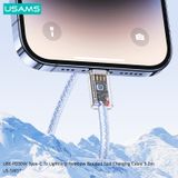  Cáp sạc nhanh USAMS SJ657 U86 PD30W Type-C To Lightning Rainbow Braided 