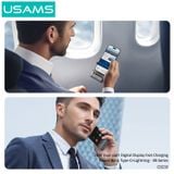  Pin Dự Phòng Mini USAMS CD233 4500mAh 20W (Cổng Type-C + Lightning, Digital Display) 