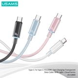  Cáp sạc nhanh USAMS SJ660 Type-C To Type-C PD100W Cloud Series 