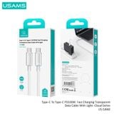  Cáp sạc nhanh USAMS SJ660 Type-C To Type-C PD100W Cloud Series 