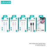  Cáp sạc nhanh USAMS SJ690 Micro Striped KY Series (USB to Micro-USB) 