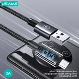  Cáp sạc nhanh USAMS SJ668 Micro 2A Aluminum Alloy Sufeng Series 
