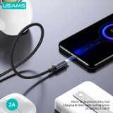  Cáp sạc nhanh USAMS SJ668 Micro 2A Aluminum Alloy Sufeng Series 