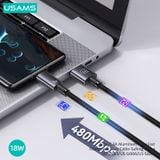  Cáp sạc nhanh USAMS SJ680/SJ663 Type-C 3A Aluminum Alloy Sufeng Series (USB to Type C) 