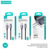  Cáp sạc nhanh USAMS SJ668 Micro 2A Aluminum Alloy Sufeng Series 