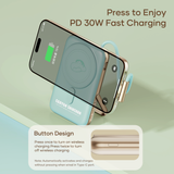  Pin Sạc Dự Phòng Không Dây ROCK Crayon Shinchan P20 Pro/P30 Pro Magnetic Holder Wireless (10000mAh, 20W/30W, Tích Hợp MagSafe, Crayon Shinchan Authentic Licensed) 