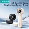  Quạt Cầm Tay USAMS ZB352 3W (Intelligent Digital Display, 1200mAh, 5-gear of Wind, 105° Foldable, 10398RPM) 