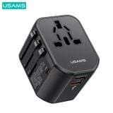  Bộ Sạc Du Lịch USAMS US-CC179 T59 Dual USB + Type-C PD 20W 