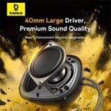  Loa Di Động Không Dây Baseus AeQur 35 Pro (5W, Bluetooth v5.4, 12Hrs, IPX5, Bass Enhancement) 