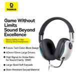  Tai Nghe Chụp Tai Có Dây Baseus GoPlay 1+ Max Gaming (USB-A Connection, 7.1 Virtual Surround Sound, 40mm+10mm Large Drivers, High SNR for Crisp Audio, Detachable Microphone) 